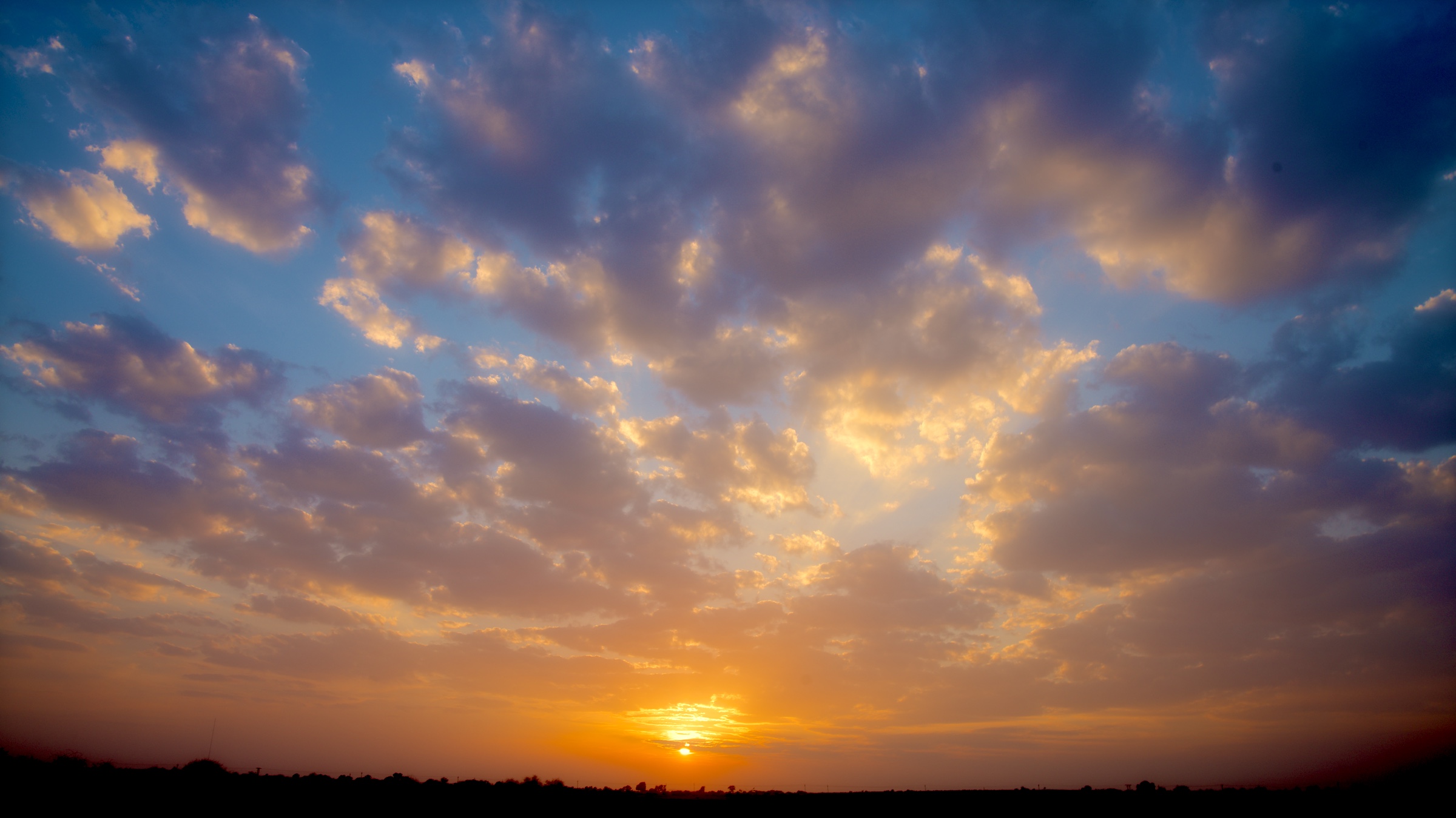 Golden Sunset after